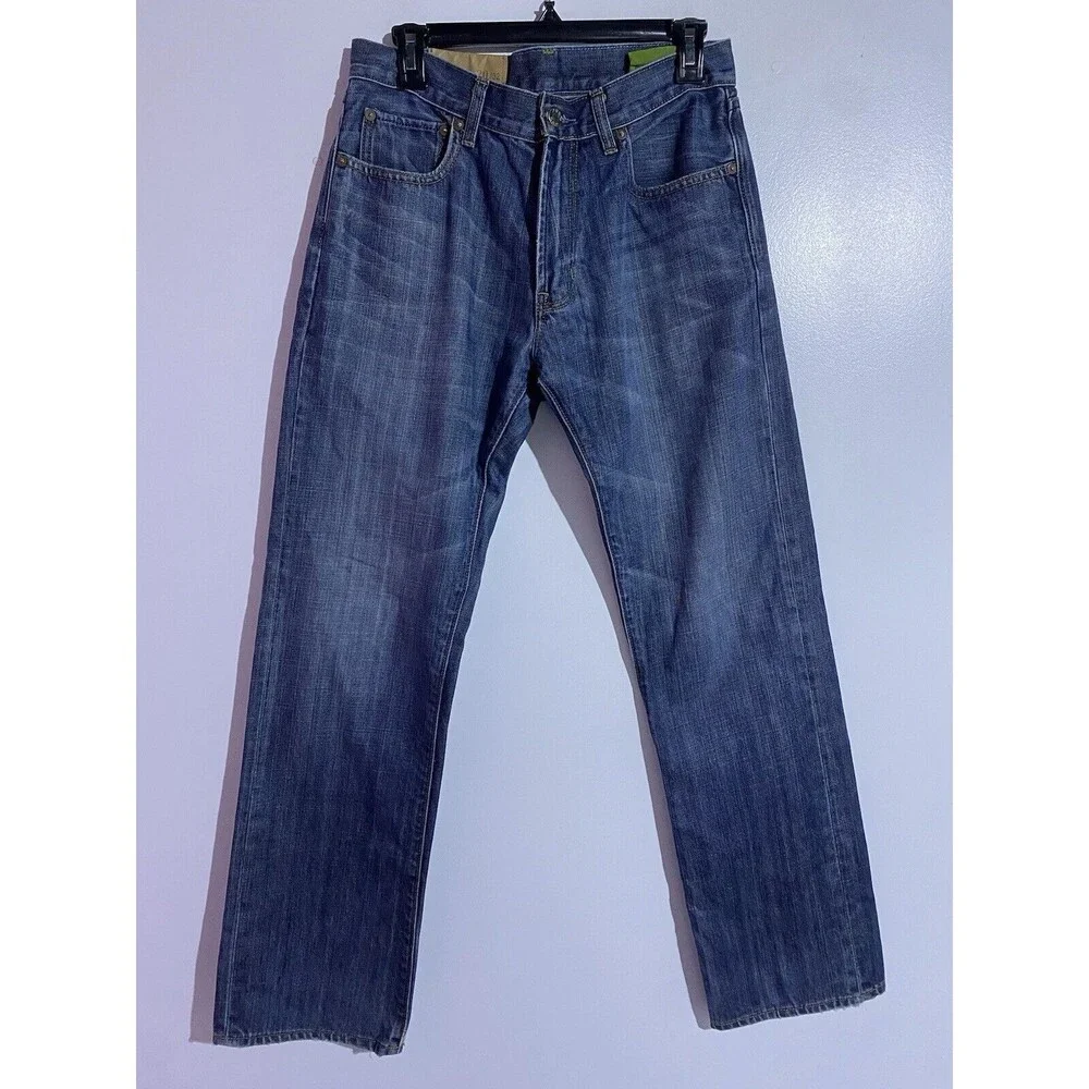 Gap Jeans Mens 30x32 Blue Dark Wash‎ Straight Fit Everyday Casual